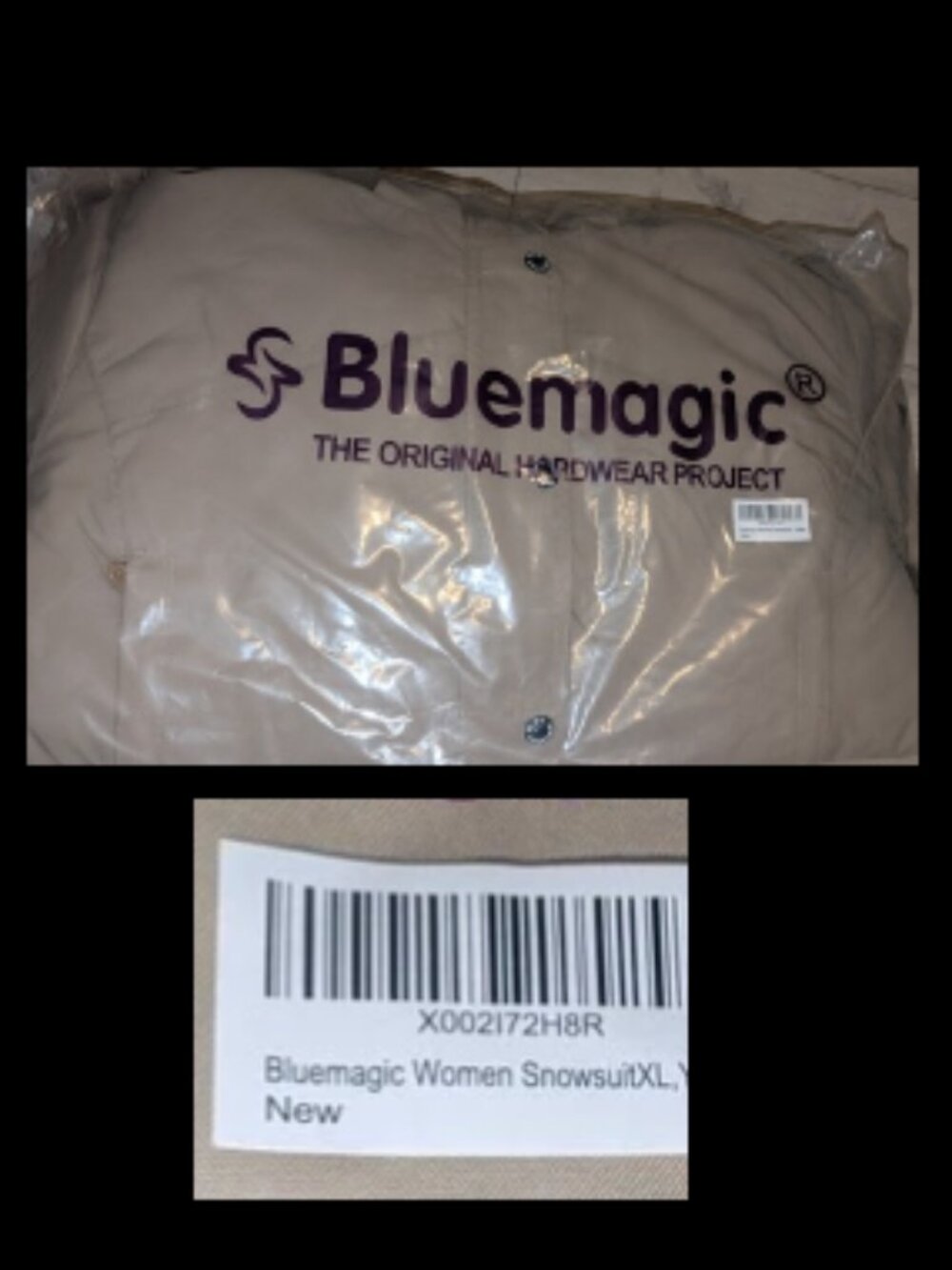 NWT Blue Magic Ski Suit One Piece Brown Snowsuit Snowboard Snow Bib Womens XL - Picture 2 of 5